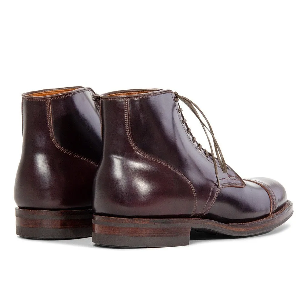 7CM/2.76 Inches CMR CHAMARIPA Men's Burgundy Shell Cordovan Brogue Elevator Boots