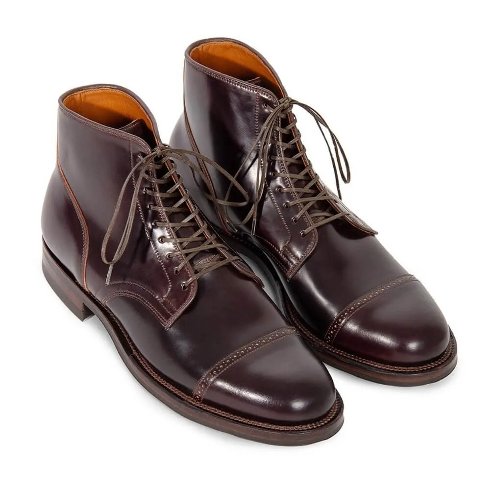 7CM/2.76 Inches CMR CHAMARIPA Men's Burgundy Shell Cordovan Brogue Elevator Boots