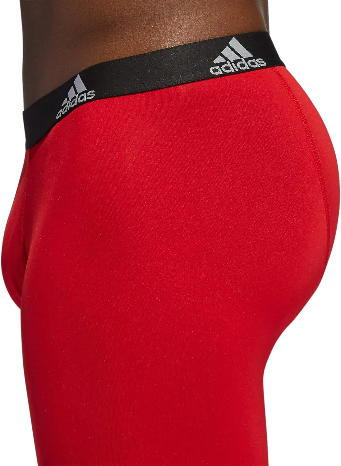 adidas Men's Performance 3-Pack Long Boxer Brief, Underwear Boxer Briefs - 3-Pack Long Men's Underwear Pack