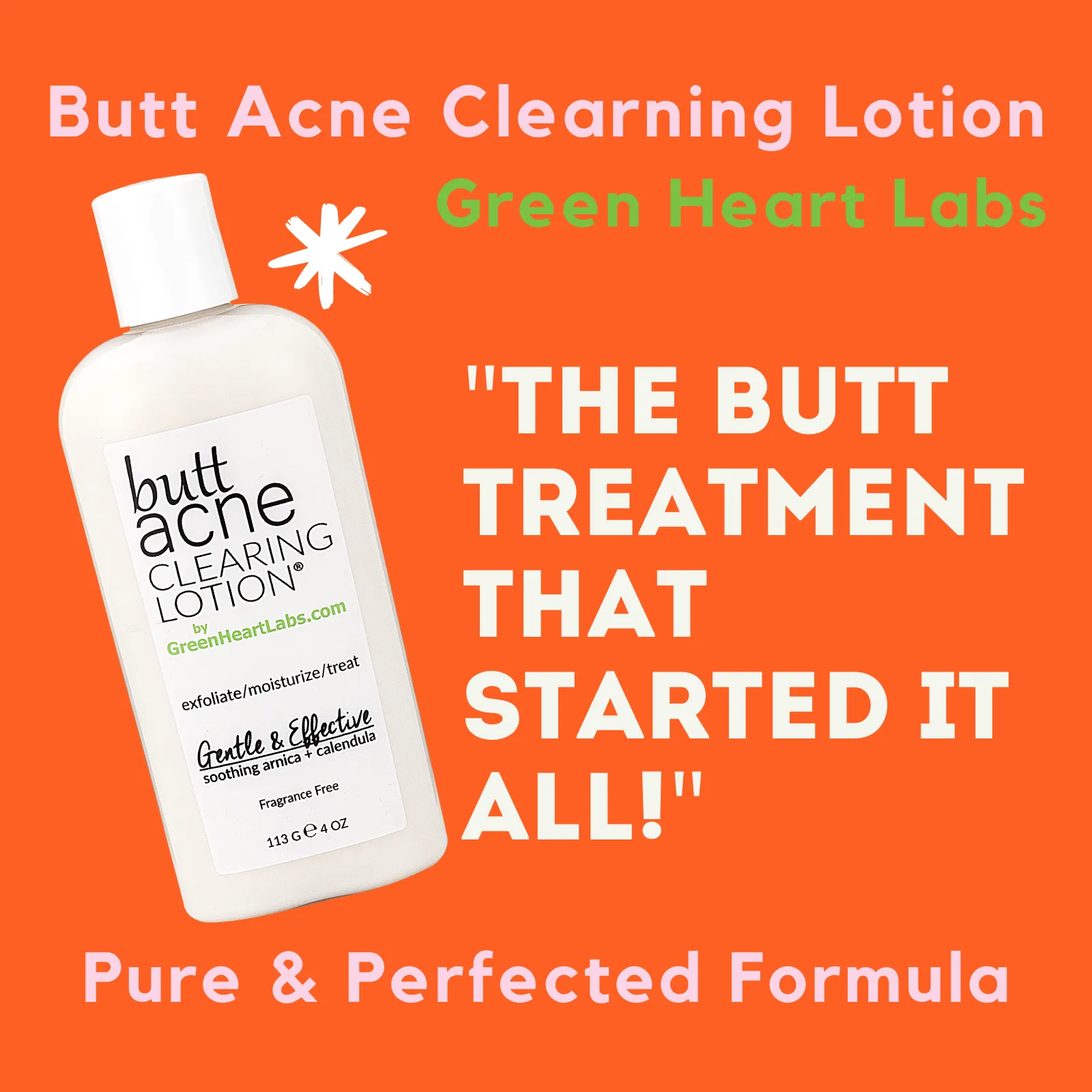 Butt Acne Clearing Lotion ® | Choose Your Size