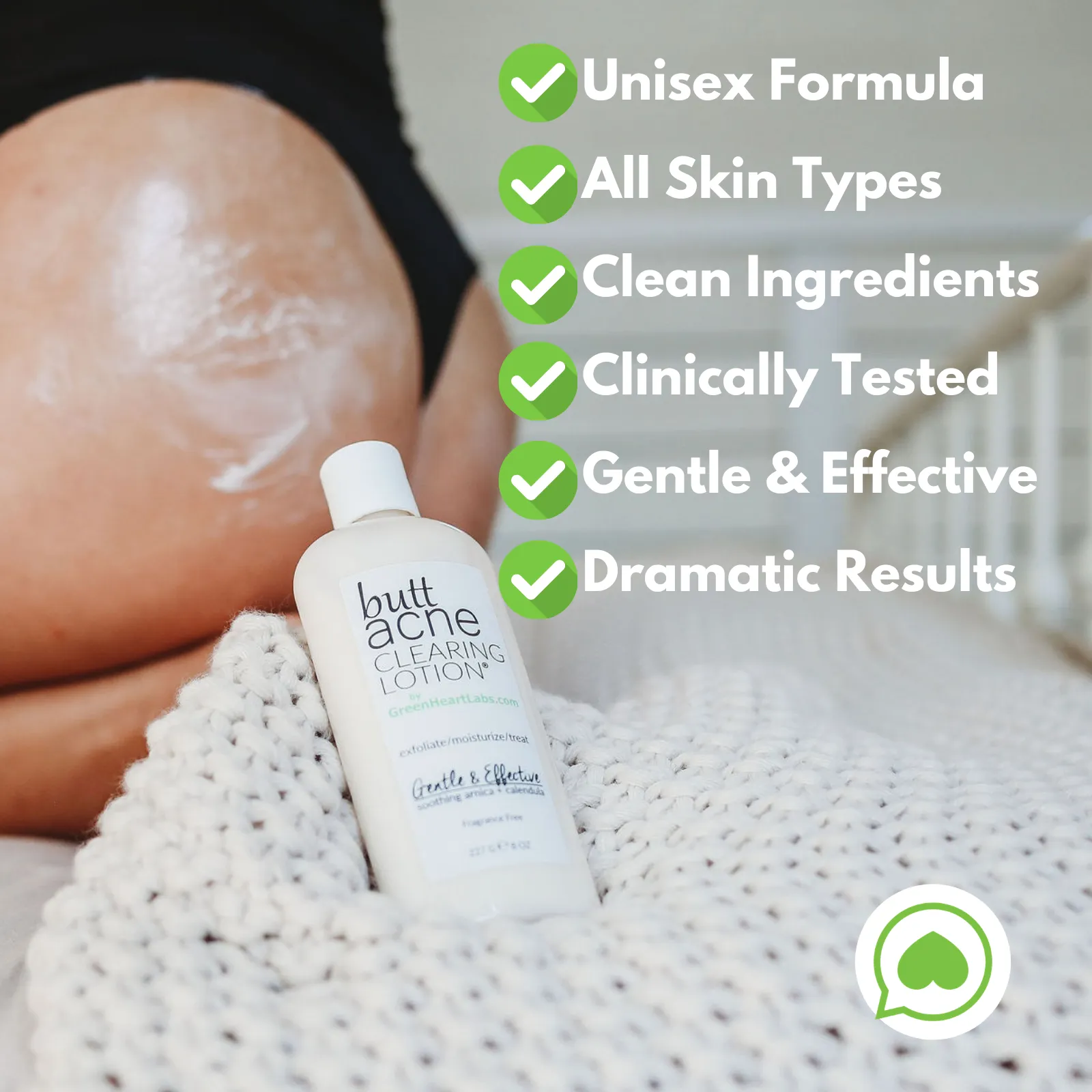 Butt Acne Clearing Lotion ® | Choose Your Size