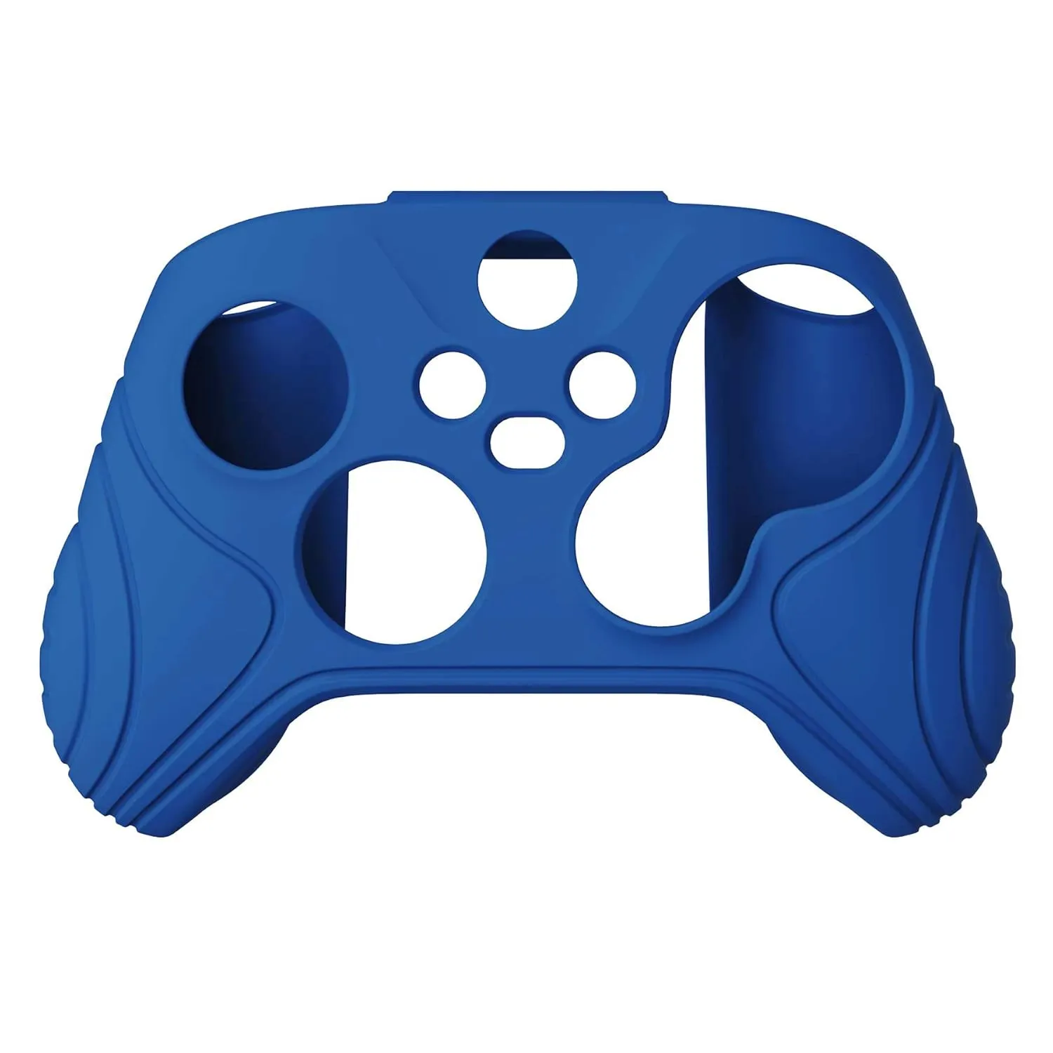 eXtremeRate PlayVital Samurai Edition Blue Anti-slip Controller Grip Silicone Skin for Xbox Core Controller, Ergonomic Soft Rubber Protective Case Cover for Xbox Series S/X Controller w/Thumb Grips