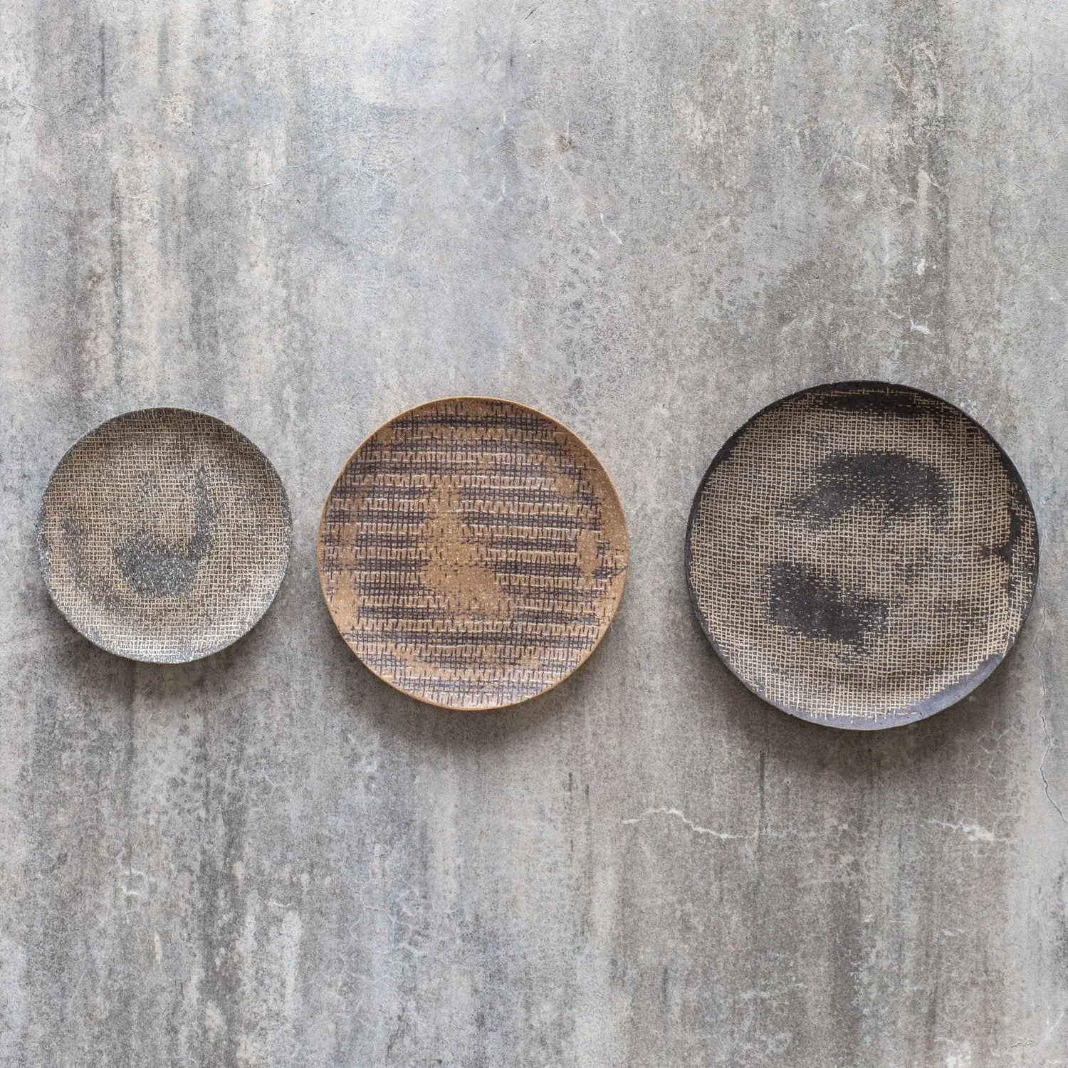 Gaia Stone Plate Wall Decor S/3