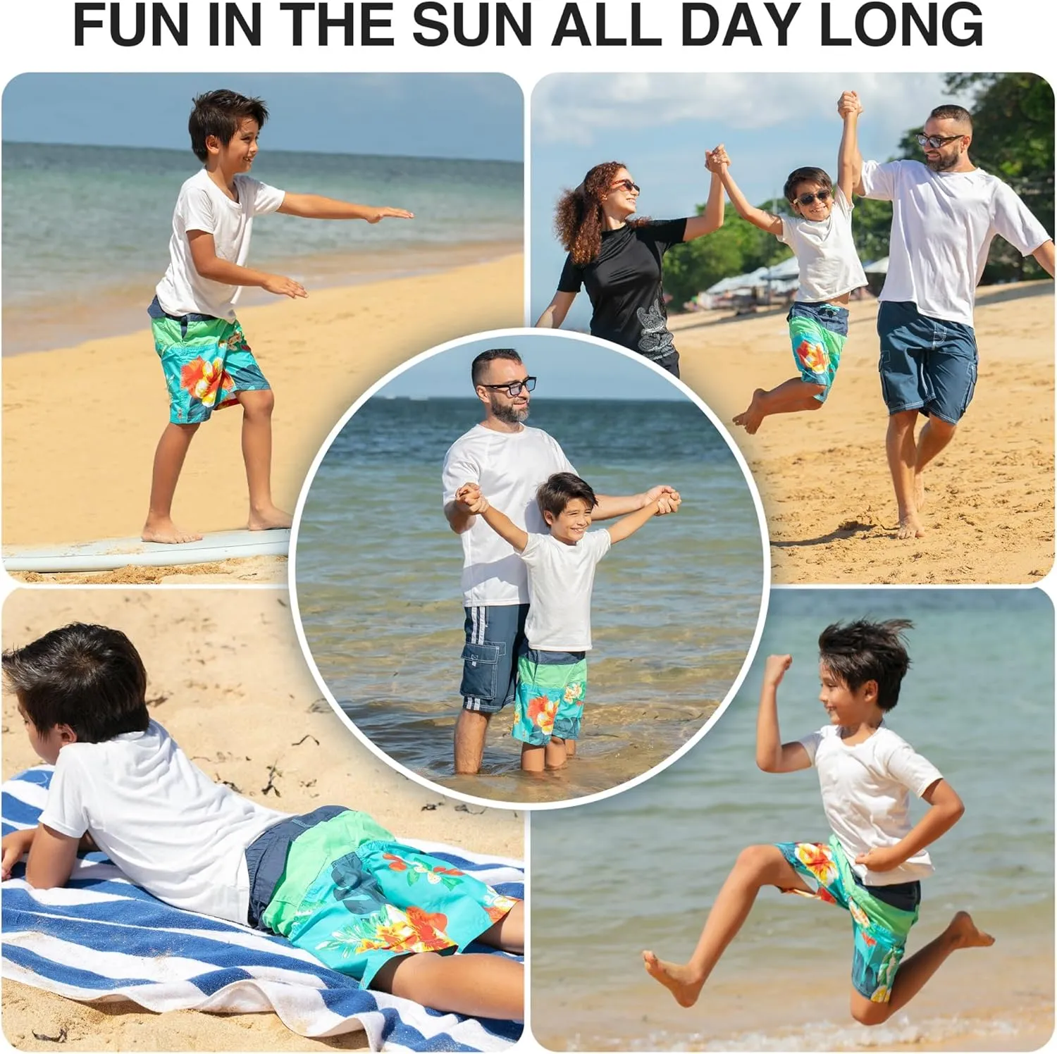 Kanu Surf Viper Boys Swim Trunks with UPF 50  Sun Protection-Quick Dry Boys Swimsuit