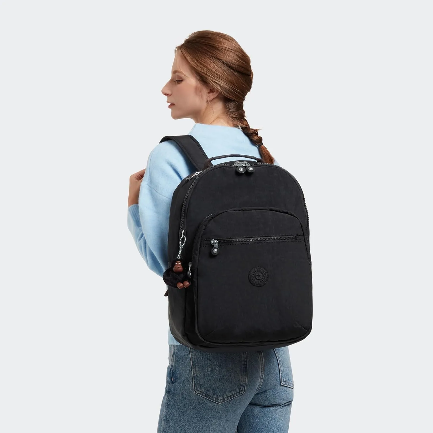 Kipling Women's Seoul 15" Laptop Backpack, Durable, Roomy with Padded Shoulder Straps, Built-In Protective Sleeve