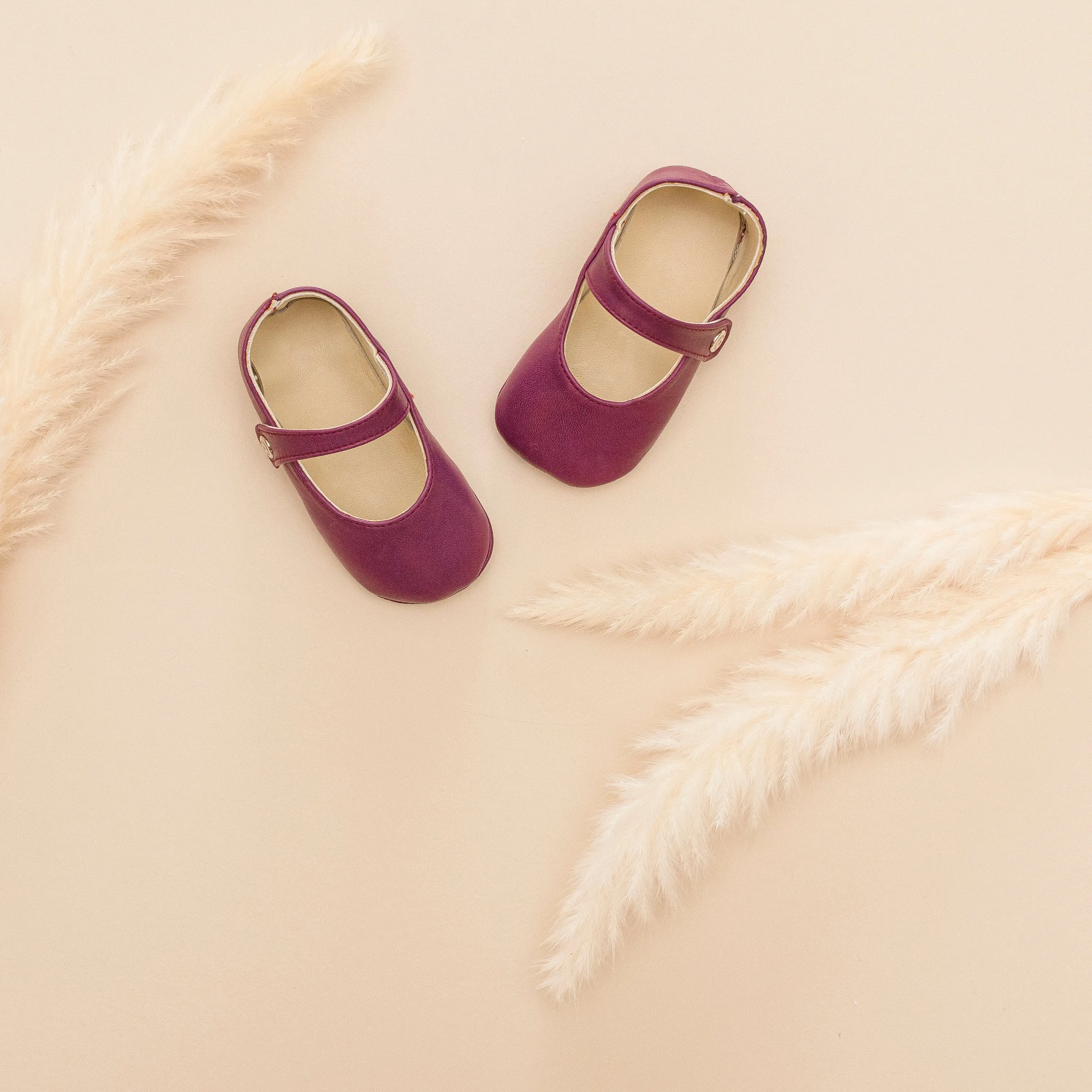 Little Royals Leather Booties Matilde - Mauve