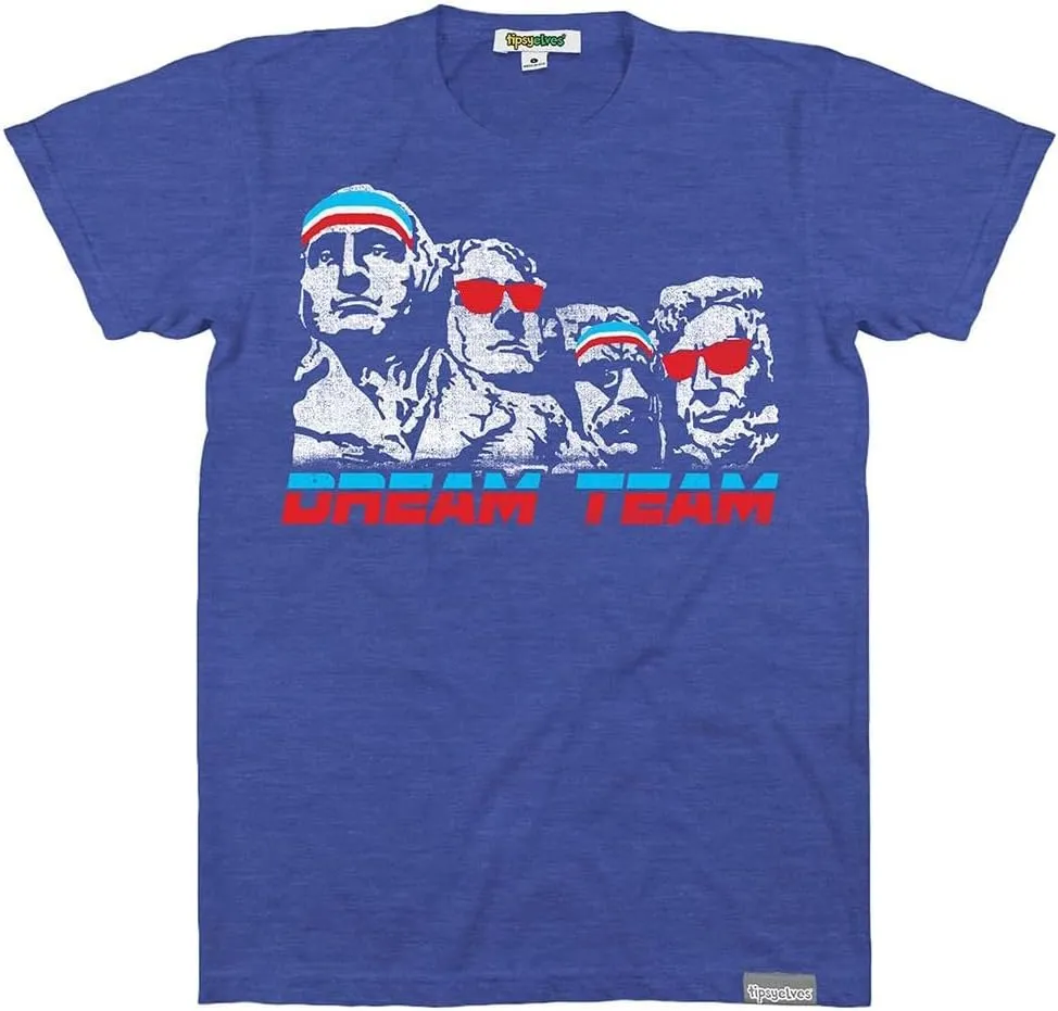 Tipsy Elves Patriotic Shirts for Men Comfy Casual American Flag Short Sleeve Mens 4th of July Summer Tees