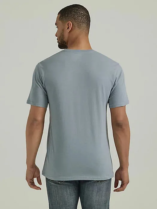 Wrangler Men's Bucking Horse Graphic T-Shirt in Tradewinds Heather